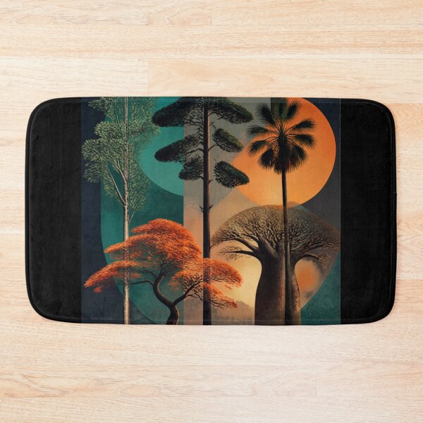 Item preview, Retro Modern Botanical Forest designed and sold by Designed by Cathy <3.