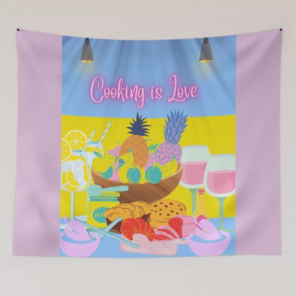 Item preview, Cooking is Love designed and sold by bohowhimsyart.