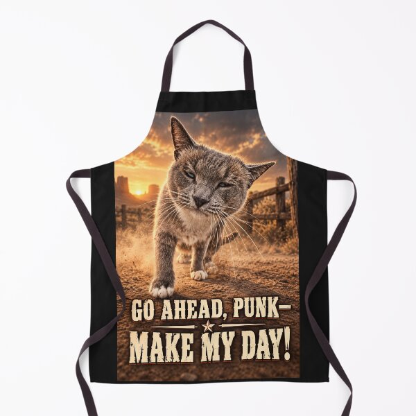 Item preview, Go Ahead Punk Tough Cowboy Cat designed and sold by Kimberly Palmer.