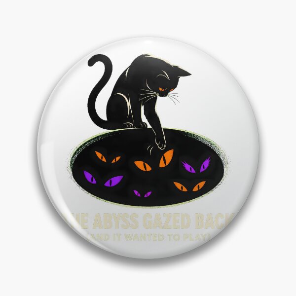 Item preview, Void Cat Gazing Glowing Eyes Goth Philosopher designed and sold by chattsuede.