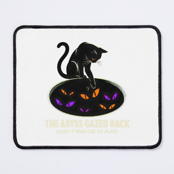 Item preview, Void Cat Gazing Glowing Eyes Goth Philosopher designed and sold by chattsuede.