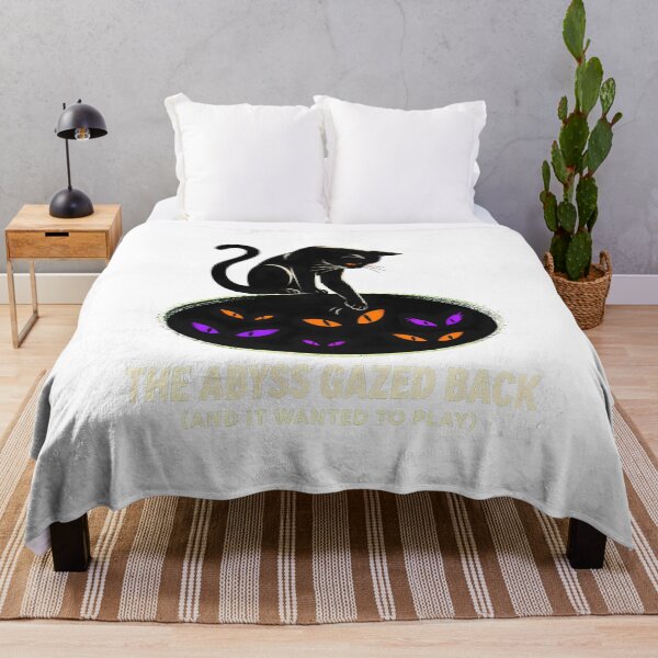 Item preview, Void Cat Gazing Glowing Eyes Goth Philosopher designed and sold by chattsuede.