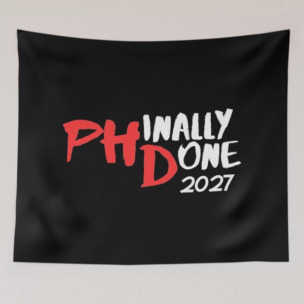Item preview, Phinally Done Funny PhD Graduation Class 2027 designed and sold by Artycom.