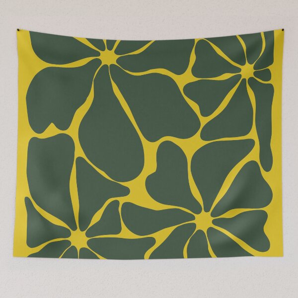 Item preview, GREEN FLOWERS designed and sold by Geraldine Amesty.