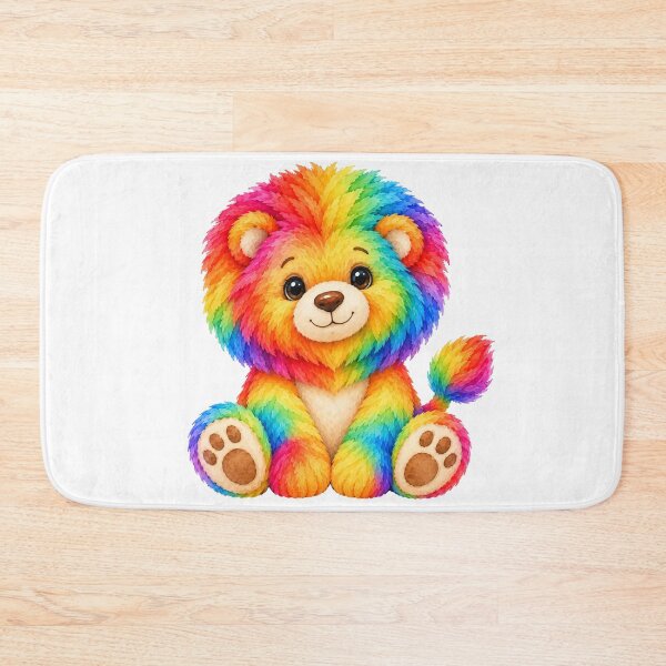 Item preview, Cute Rainbow Colorful Lion Toy Shapes Mania designed and sold by Shapes-Mania.