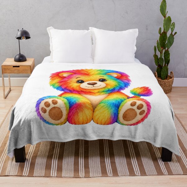 Item preview, Cute Rainbow Colorful Lion Toy Shapes Mania designed and sold by Shapes-Mania.