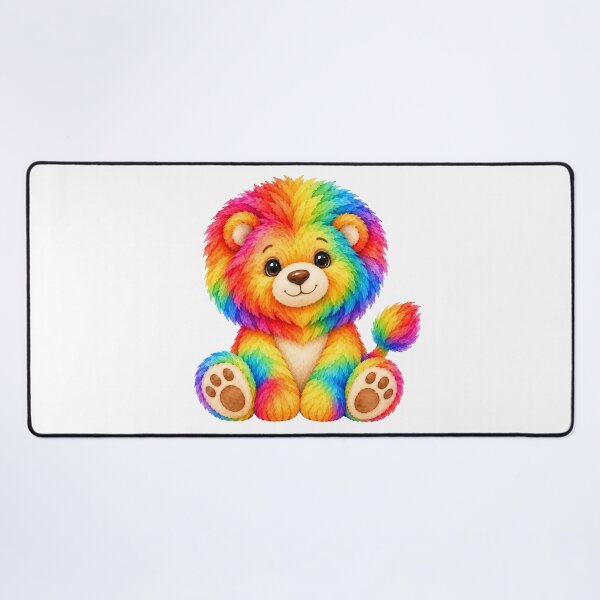 Item preview, Cute Rainbow Colorful Lion Toy Shapes Mania designed and sold by Shapes-Mania.