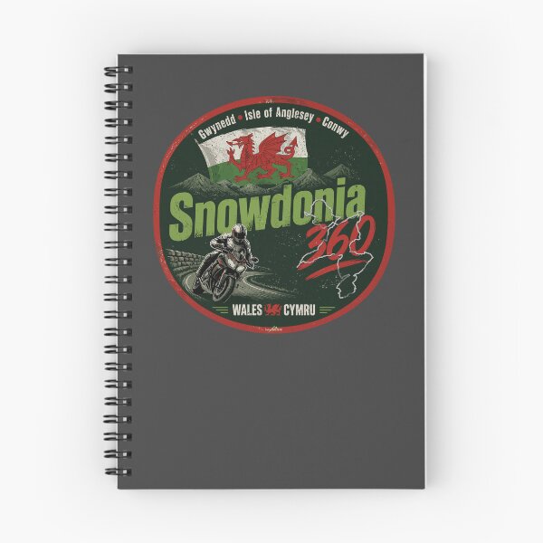 Item preview, Snowdonia 360 Wales Eryri Motorcycle Road Trip Sticker TShirt 04 designed and sold by OuterShellUK.