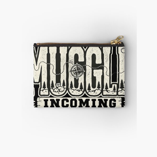 Item preview, Muggle incoming Geocaching Vintage Outdoor Adventure Typographic Tee designed and sold by mnkyride.