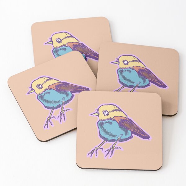 Item preview, Little Bird | Cute Hand Drawn Bird | Colorful Retro art designed and sold by Half Mess.