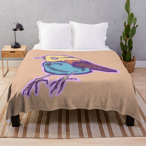 Item preview, Little Bird | Cute Hand Drawn Bird | Colorful Retro art designed and sold by Half Mess.