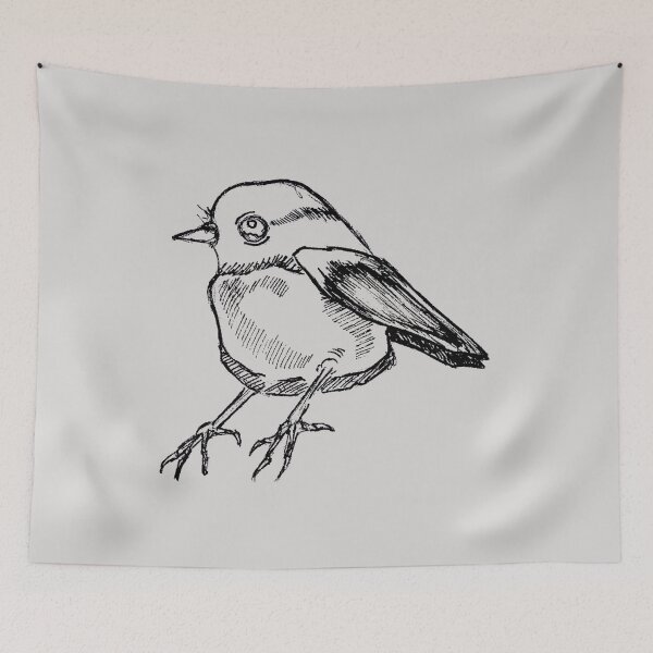 Item preview, Little Bird | Cute Hand Drawn Bird | Colorful Retro art designed and sold by Half Mess.