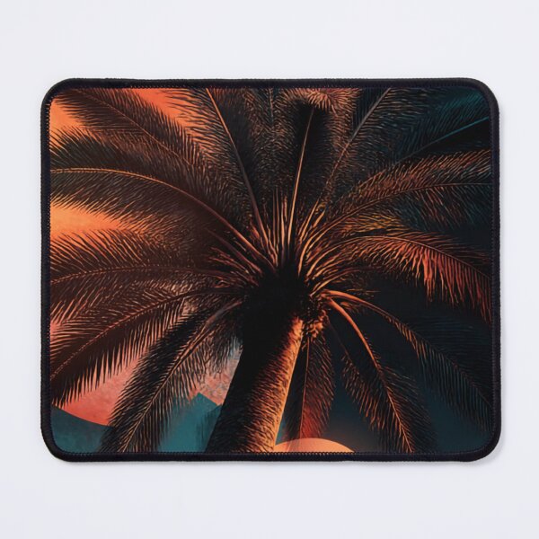 Item preview, Surreal Sunset Palm Tree Neon Vibes Art designed and sold by Designed by Cathy <3.