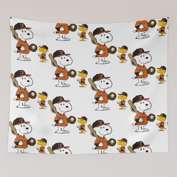 Item preview, Snoopy Woodstock Baltimore Orioles designed and sold by elfriedashops.
