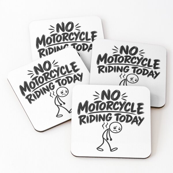 Item preview, No Motorcycle Riding Today Funny Sad Biker Motorcycle Rider Humor designed and sold by 76Valeria.