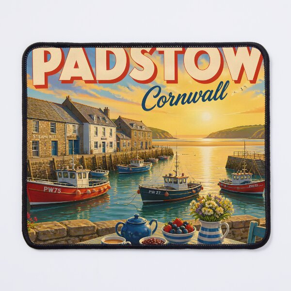 Item preview, Padstow Cornwall - Scenic Style Travel Poster designed and sold by LSVart.