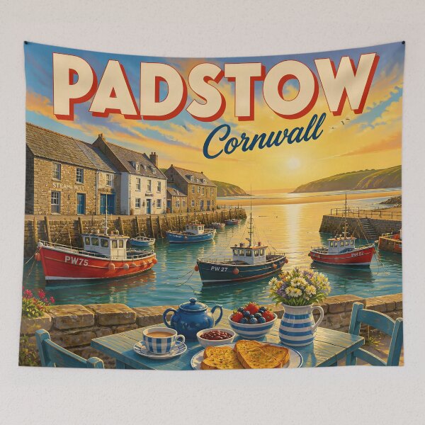 Item preview, Padstow Cornwall - Scenic Style Travel Poster designed and sold by LSVart.