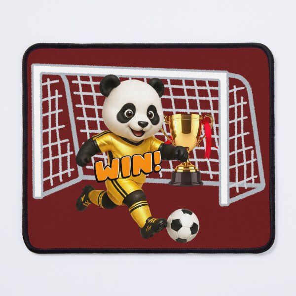 Item preview, Cute Panda Soccer Champion – Win Football Sports Design designed and sold by Palette _Vibes.