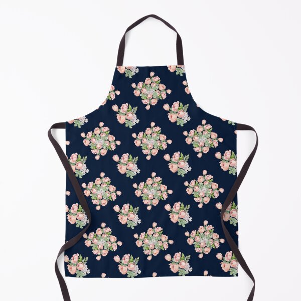Item preview, Vintage Soft Pink Tulip Seamless Pattern on Dark Navy Blue designed and sold by ​Jyoti Digital Artist.