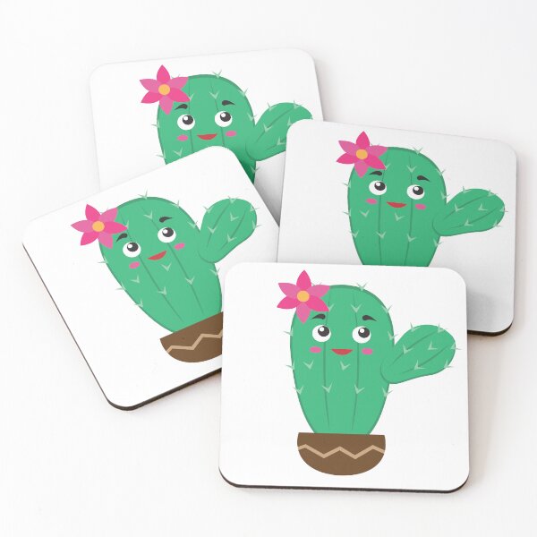 Item preview, Cute Cactus with Pink Flower in Pot Vector Illustration designed and sold by ElenMart.