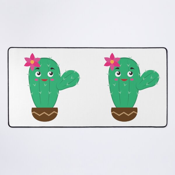 Item preview, Cute Cactus with Pink Flower in Pot Vector Illustration designed and sold by ElenMart.