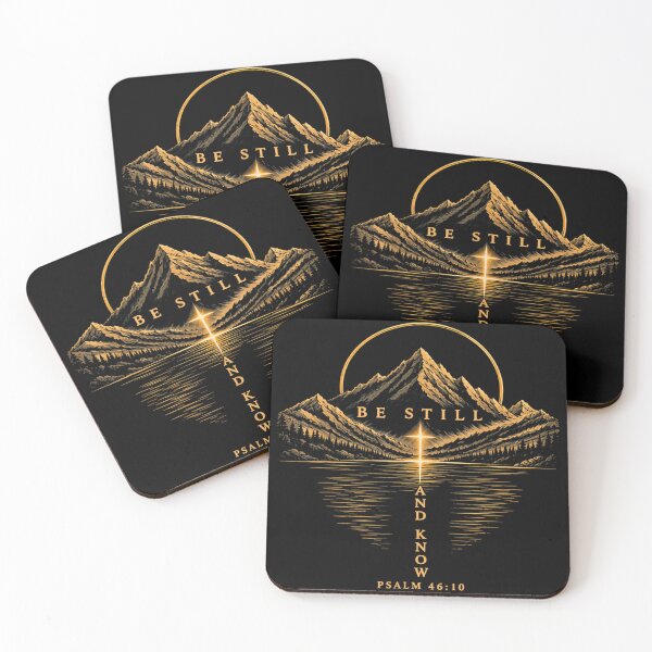 Item preview, Be Still and Know Psalm 46:10 Christian Mountain Faith designed and sold by Crookedorbit ⭐⭐⭐⭐⭐ .