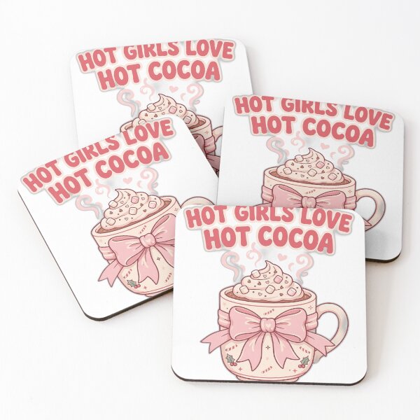 Item preview, Hot Girls Love Hot Cocoa Shirt | Funny Winter Hot Chocolate Sweatshirt designed and sold by FitEnvy.