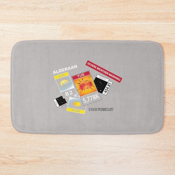 Item preview, Alderaan 5 Day Forecast Severe Weather Warning-48 designed and sold by MichaelModra.