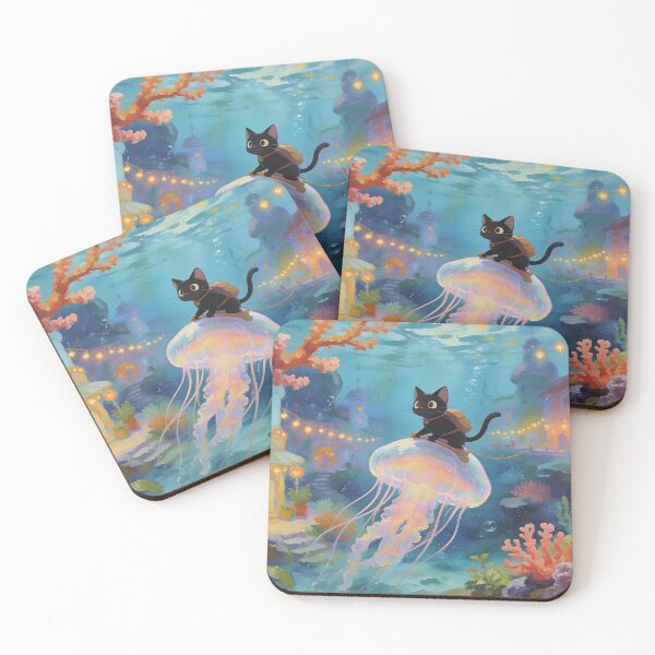 Item preview, Midnight Cat’s Journey Through the Coral Village designed and sold by BlareBlare.