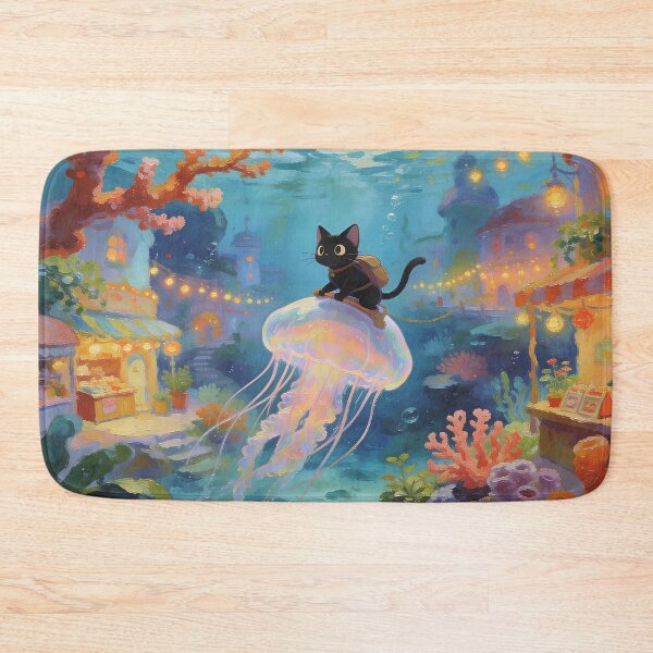 Item preview, Midnight Cat’s Journey Through the Coral Village designed and sold by BlareBlare.