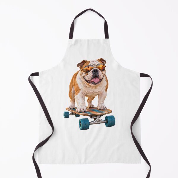 Item preview, Sunset Boardwalk Boss – English Bulldog on a Skateboard designed and sold by Russell Thorne.