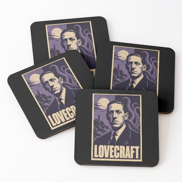 Item preview, Lovecraft Hope Poster - Dark Purple HP Lovecraft Cthulhu Art, Cosmic Horror Print designed and sold by ValentinaHramov.