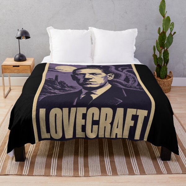 Item preview, Lovecraft Hope Poster - Dark Purple HP Lovecraft Cthulhu Art, Cosmic Horror Print designed and sold by ValentinaHramov.