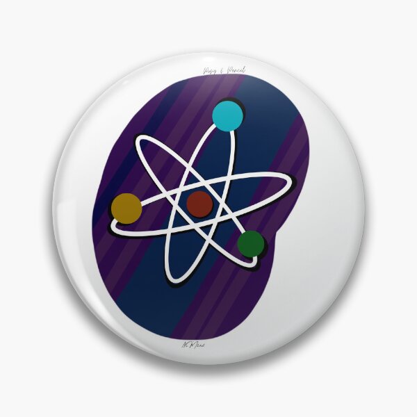 Item preview, Atom Sticker  designed and sold by PosyAndPencil.