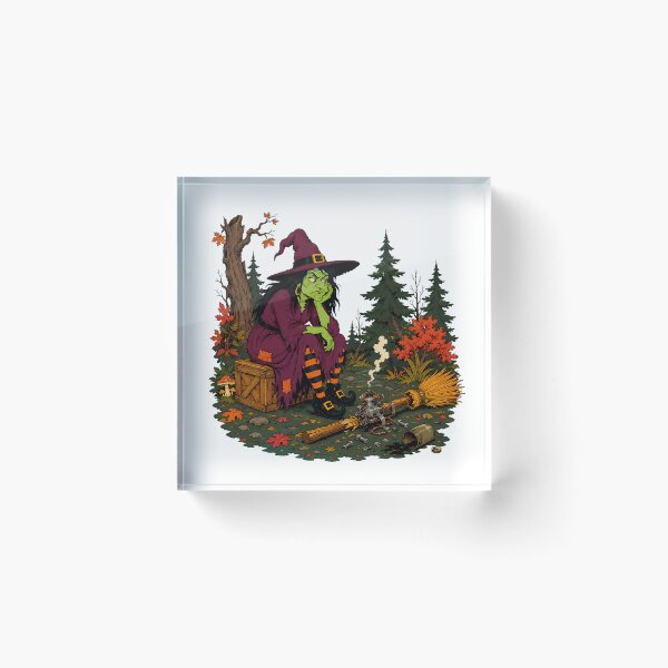 Item preview, Broken Motorized Broomstick Funny Halloween Witch Breakdown designed and sold by chattsuede.