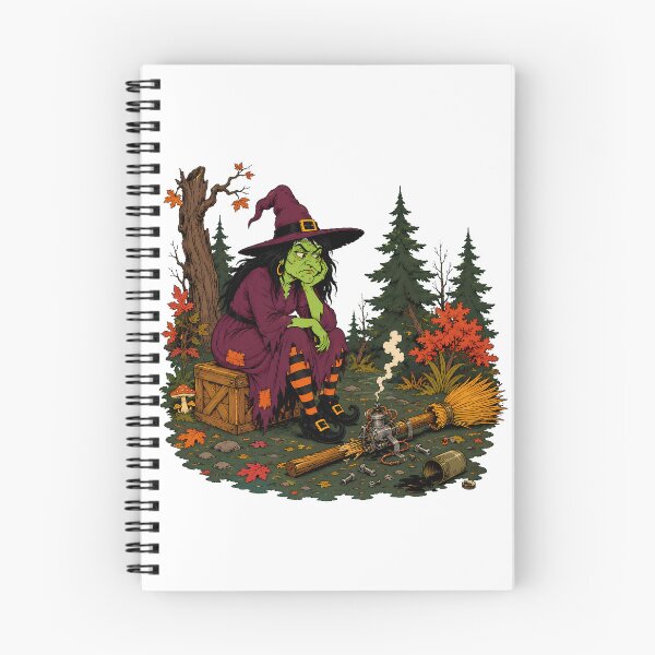 Item preview, Broken Motorized Broomstick Funny Halloween Witch Breakdown designed and sold by chattsuede.