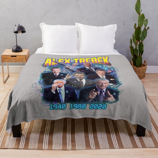 Item preview, ALEX TREBEK Tribute Retro Style Collage Portrait-83 designed and sold by MichaelModra.