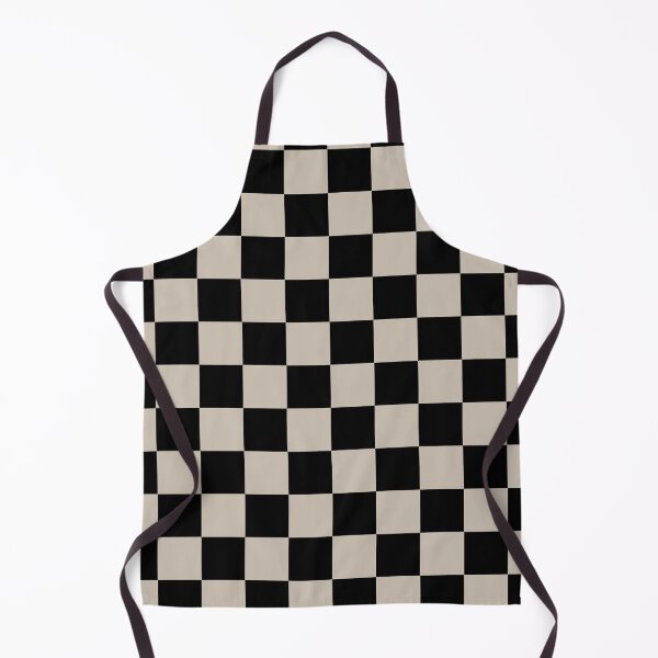 Item preview, Black and Beige Brown Checkers Print All Over designed and sold by Feeling Artsy.
