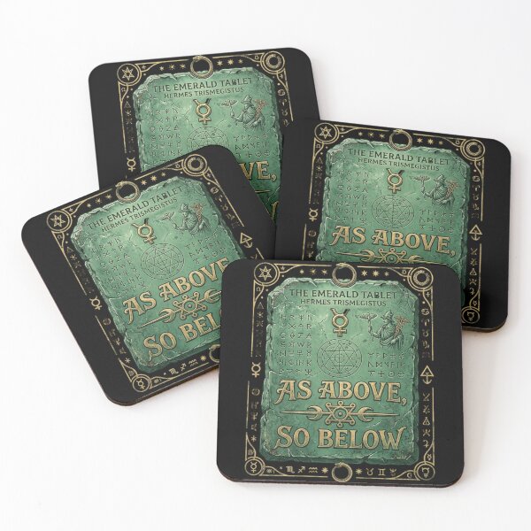 Item preview, Emerald Tablet — “As Above, So Below” designed and sold by Lucid History.