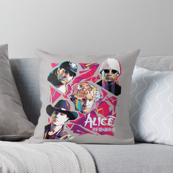 Item preview, Alice In Chains Band Pop Art Portrait Tee-47 designed and sold by MichaelModra.