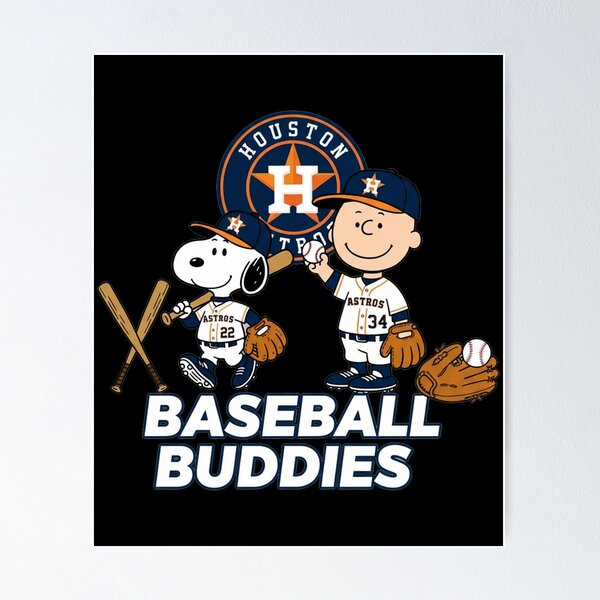 Artikelvorschau, Houston Baseball Buddies Charlie Brown Snoopy entworfen und verkauft von Dravienart.