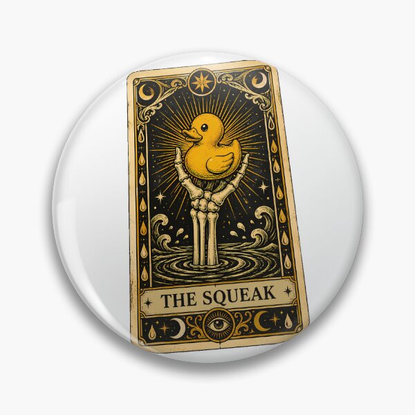 Item preview, Rubber Duck Tarot Card The Squeak Gothic Occult designed and sold by chattsuede.