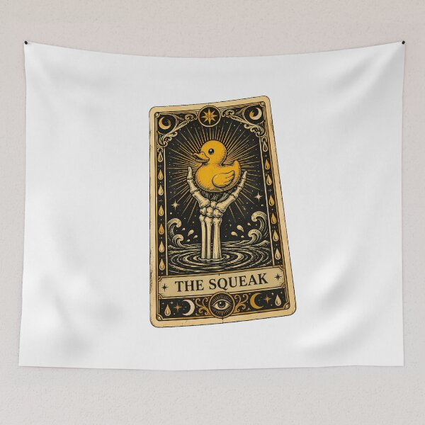 Item preview, Rubber Duck Tarot Card The Squeak Gothic Occult designed and sold by chattsuede.