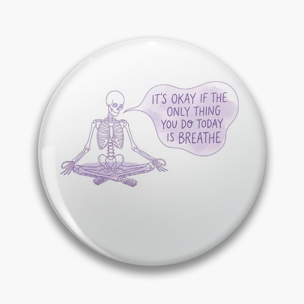 Item preview, Meditating Skeleton Just Breathe  designed and sold by anuggra.