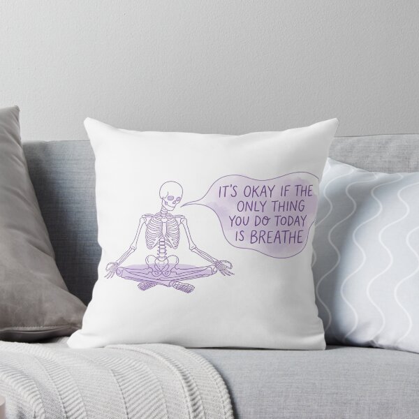 Item preview, Meditating Skeleton Just Breathe  designed and sold by anuggra.