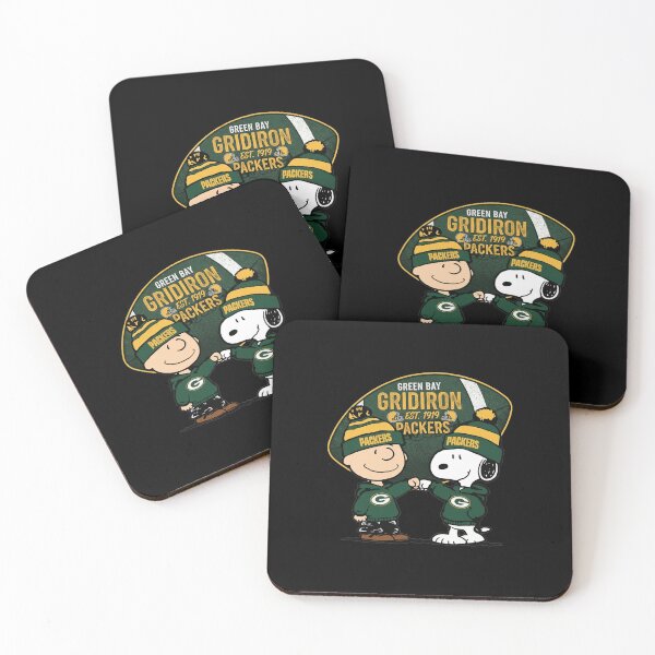 Item preview, Green Bay Gridiron Packers Charlie Brown Snoopy Fist Bump designed and sold by Dravienart.
