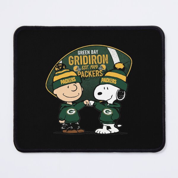 Item preview, Green Bay Gridiron Packers Charlie Brown Snoopy Fist Bump designed and sold by Dravienart.