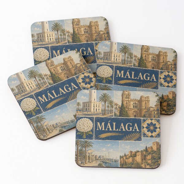 Item preview, Malaga Spain Vintage Travel Poster - Retro Costa del Sol  Art designed and sold by PrintGo26.