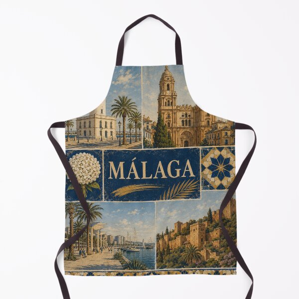 Artikelvorschau, Vintage-Reiseposter aus Málaga, Spanien – Retro-Kunst der Costa del Sol entworfen und verkauft von PrintGo26.