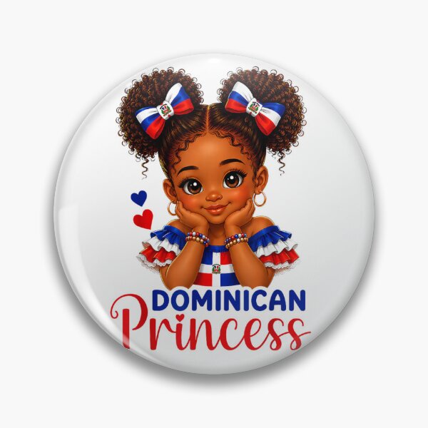 Item preview, Dominican Princess Dominican Republic Girls Dominicana Flag designed and sold by Crookedorbit ⭐⭐⭐⭐⭐ .